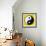 8-Bit Pixel-Art Yin Yang Symbol-wongstock-Framed Art Print displayed on a wall