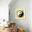 8-Bit Pixel-Art Yin Yang Symbol-wongstock-Framed Art Print displayed on a wall