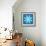 8-Bit Pixel Crystalline Snowflake-wongstock-Framed Art Print displayed on a wall