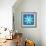 8-Bit Pixel Crystalline Snowflake-wongstock-Framed Art Print displayed on a wall