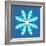 8-Bit Pixel Crystalline Snowflake-wongstock-Framed Art Print