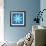 8-Bit Pixel Crystalline Snowflake-wongstock-Framed Art Print displayed on a wall