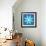 8-Bit Pixel Crystalline Snowflake-wongstock-Framed Art Print displayed on a wall