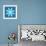 8-Bit Pixel Crystalline Snowflake-wongstock-Framed Art Print displayed on a wall