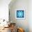 8-Bit Pixel Crystalline Snowflake-wongstock-Framed Art Print displayed on a wall