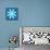 8-Bit Pixel Crystalline Snowflake-wongstock-Mounted Art Print displayed on a wall