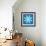 8-Bit Pixel Crystalline Snowflake-wongstock-Framed Art Print displayed on a wall