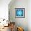 8-Bit Pixel Crystalline Snowflake-wongstock-Framed Art Print displayed on a wall