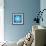 8-Bit Pixel Crystalline Snowflake-wongstock-Framed Art Print displayed on a wall