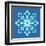 8-Bit Pixel Snowflake-wongstock-Framed Art Print