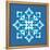 8-Bit Pixel Snowflake-wongstock-Framed Stretched Canvas