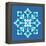 8-Bit Pixel Snowflake-wongstock-Framed Stretched Canvas