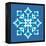 8-Bit Pixel Snowflake-wongstock-Framed Stretched Canvas