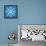 8-Bit Pixel Snowflake-wongstock-Framed Stretched Canvas displayed on a wall