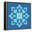 8-Bit Pixel Snowflake-wongstock-Framed Stretched Canvas