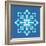 8-Bit Pixel Snowflake-wongstock-Framed Art Print