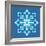 8-Bit Pixel Snowflake-wongstock-Framed Art Print