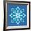 8-Bit Pixel Snowflake-wongstock-Framed Art Print