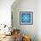 8-Bit Pixel Snowflake-wongstock-Framed Art Print displayed on a wall