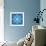 8-Bit Pixel Snowflake-wongstock-Framed Art Print displayed on a wall