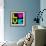 8-Bit Retro Pixel Love Heart-wongstock-Framed Art Print displayed on a wall