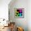 8-Bit Retro Pixel Love Heart-wongstock-Framed Art Print displayed on a wall