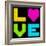 8-Bit Retro Pixel Love Heart-wongstock-Framed Art Print