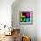 8-Bit Retro Pixel Love Heart-wongstock-Framed Art Print displayed on a wall