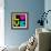 8-Bit Retro Pixel Love Heart-wongstock-Framed Art Print displayed on a wall