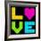 8-Bit Retro Pixel Love Heart-wongstock-Framed Art Print