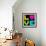 8-Bit Retro Pixel Love Heart-wongstock-Framed Art Print displayed on a wall