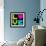 8-Bit Retro Pixel Love Heart-wongstock-Framed Art Print displayed on a wall