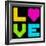 8-Bit Retro Pixel Love Heart-wongstock-Framed Art Print