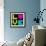 8-Bit Retro Pixel Love Heart-wongstock-Framed Art Print displayed on a wall