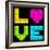 8-Bit Retro Pixel Love Heart-wongstock-Framed Art Print