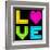 8-Bit Retro Pixel Love Heart-wongstock-Framed Art Print