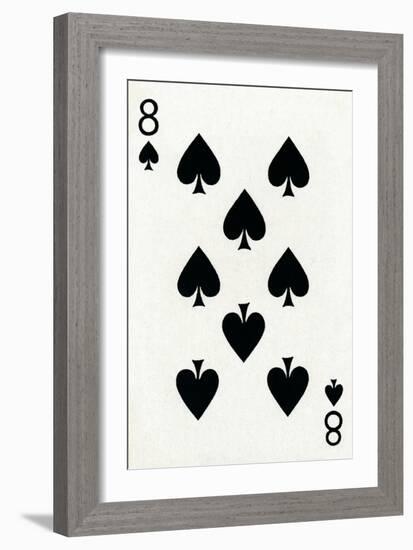 8 of Spades from a deck of Goodall & Son Ltd. playing cards, c1940-Unknown-Framed Giclee Print