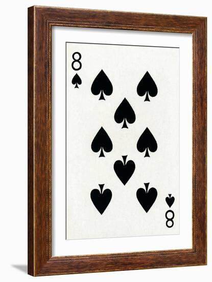 8 of Spades from a deck of Goodall & Son Ltd. playing cards, c1940-Unknown-Framed Giclee Print