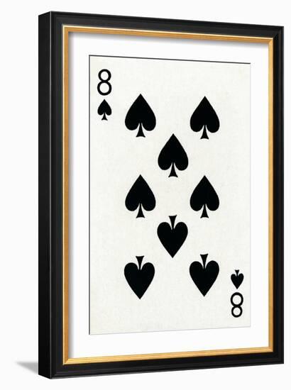 8 of Spades from a deck of Goodall & Son Ltd. playing cards, c1940-Unknown-Framed Giclee Print