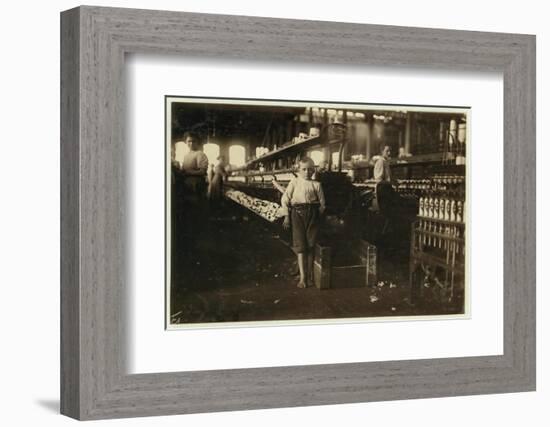 8 Year Old Leo-Lewis Wickes Hine-Framed Photographic Print