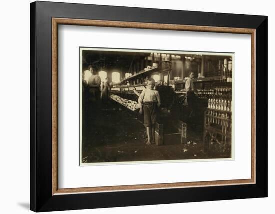 8 Year Old Leo-Lewis Wickes Hine-Framed Photographic Print
