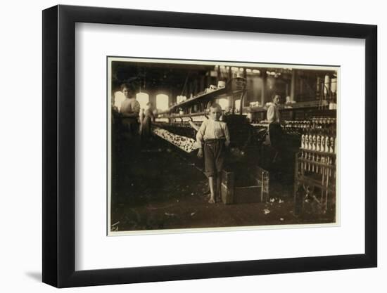 8 Year Old Leo-Lewis Wickes Hine-Framed Photographic Print