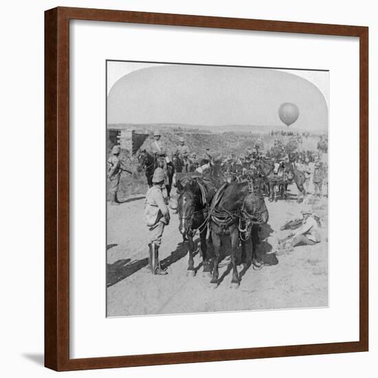 84th Battery and Balloon Corps, Boer War, South Africa, 1901-Underwood & Underwood-Framed Giclee Print