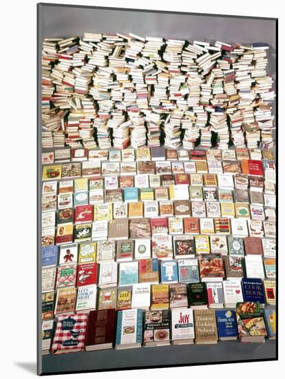 850 Cookbooks Printed in the Usa in Year 1962. Increasing at a Rate of 100 Per Year-Yale Joel-Mounted Photographic Print
