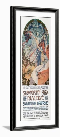 8th Sokol Festival in Prague, 1925-Alphonse Mucha-Framed Giclee Print