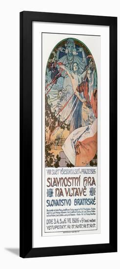 8th Sokol Festival in Prague, 1925-Alphonse Mucha-Framed Giclee Print