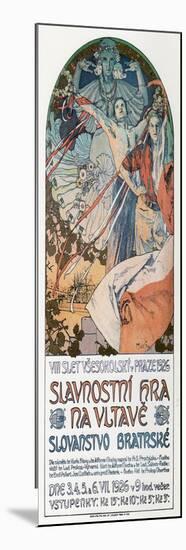 8th Sokol Festival in Prague, 1925-Alphonse Mucha-Mounted Giclee Print