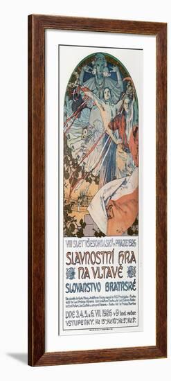 8th Sokol Festival in Prague, 1925-Alphonse Mucha-Framed Giclee Print