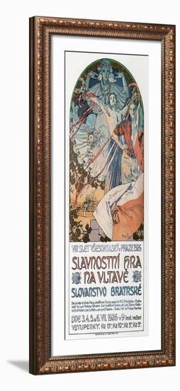 8th Sokol Festival in Prague, 1925-Alphonse Mucha-Framed Giclee Print