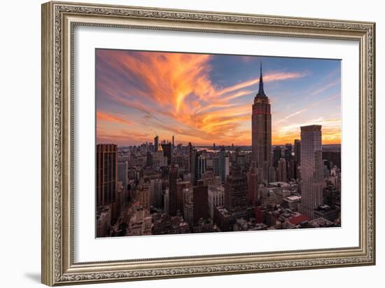 9-11 New York Sunset 2-Bruce Getty-Framed Photographic Print